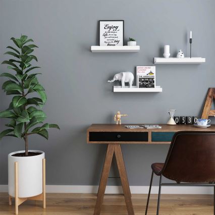 SHELFY 3 kpl seinähyllysetti, valkoinen