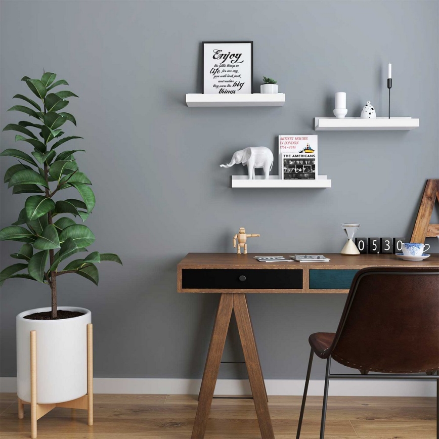 SHELFY 3 kpl seinähyllysetti, valkoinen