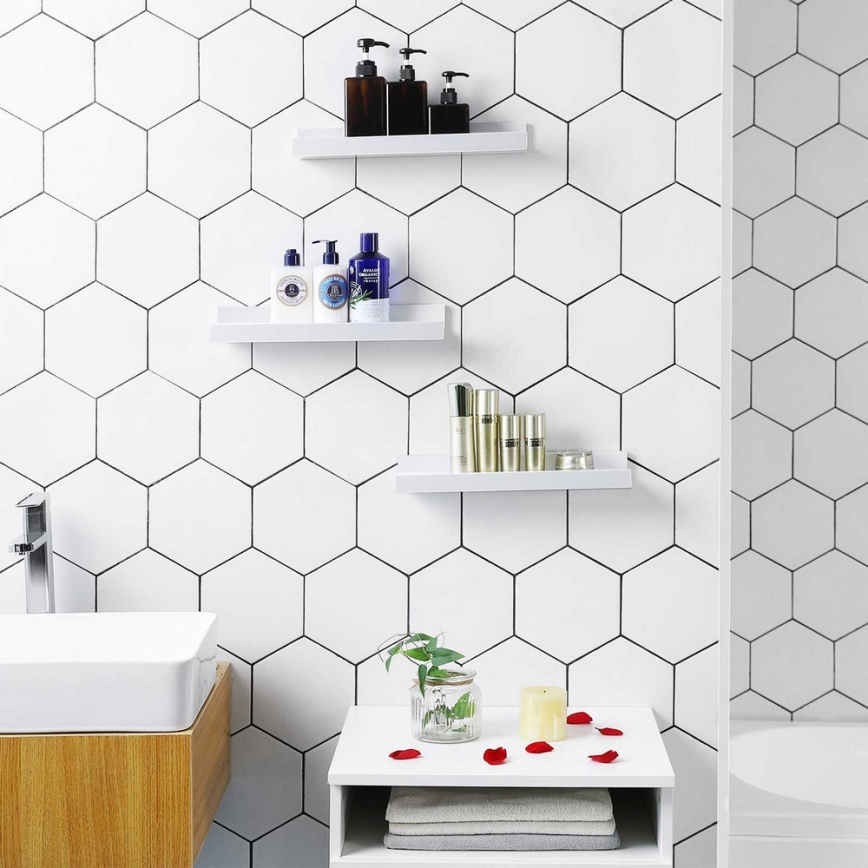 SHELFY 3 kpl seinähyllysetti, valkoinen