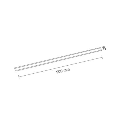 Shilo - LED-upotettava kattovalaisin 9 W, 230 V, 3000 K, CRI 90, musta