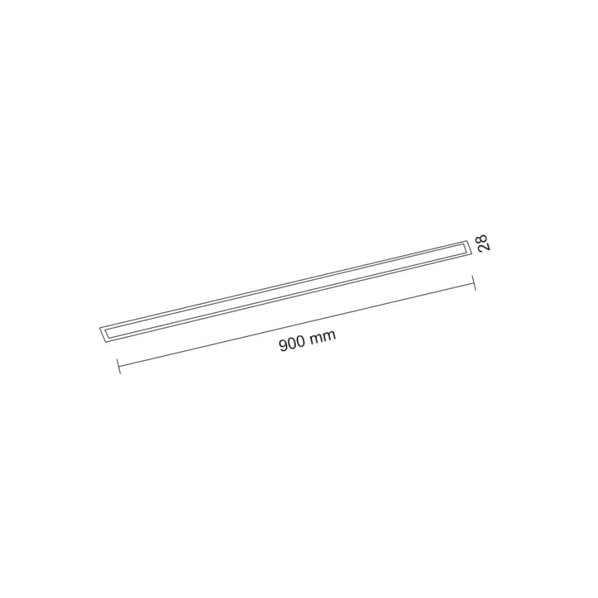 Shilo - LED-upotettava kattovalaisin 9 W, 230 V, 3000 K, CRI 90, musta