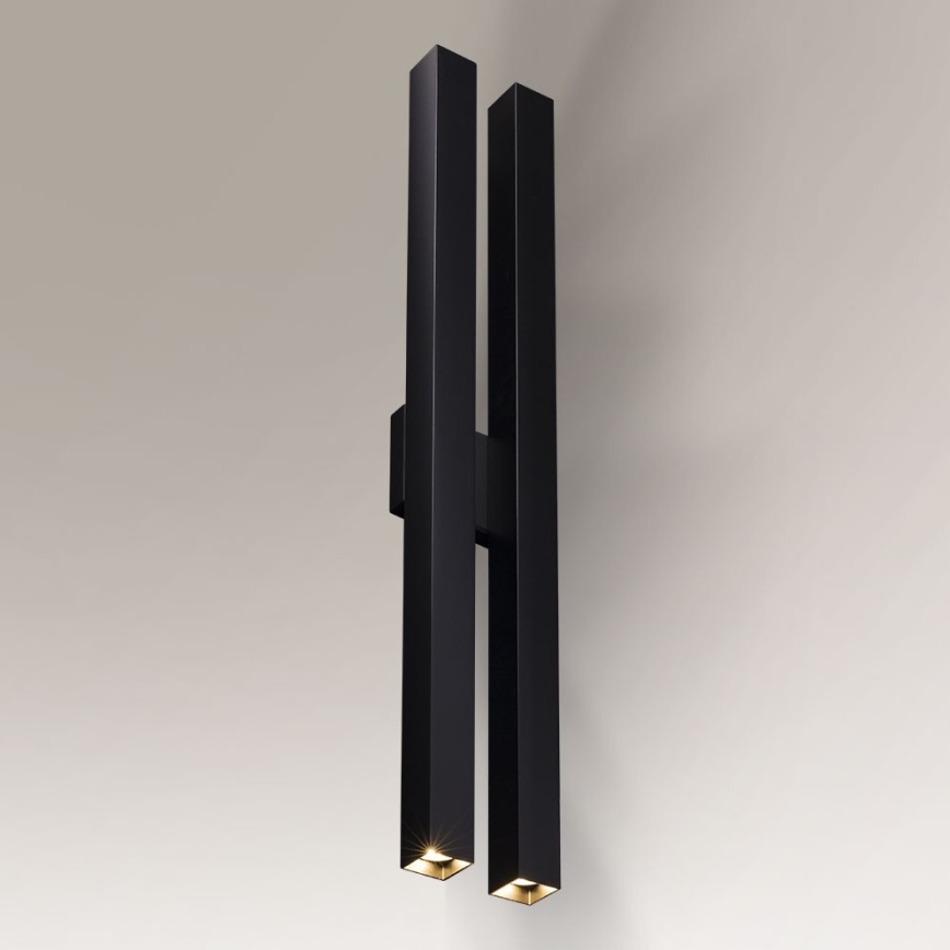 Shilo - Seinävalo 4xGU10/15W/230V musta