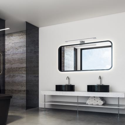 SHINE LED -kylpyhuoneen peilivalaisin, 12 W/230 V, 60 cm, IP44, kiiltävä kromi