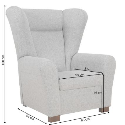 Siipituoli VIVA, tummanharmaa