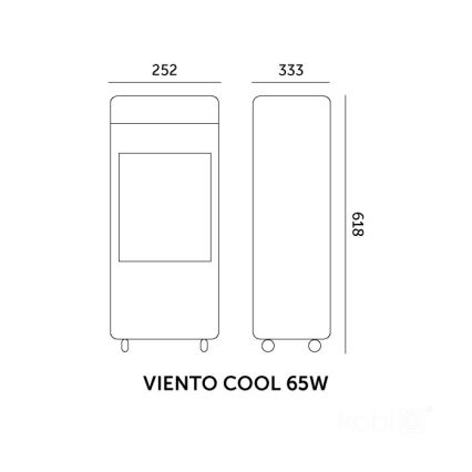 Siirrettävä ilmanjäähdytin VIENTO COOL 65W/230V valkoinen + kaukosäädin