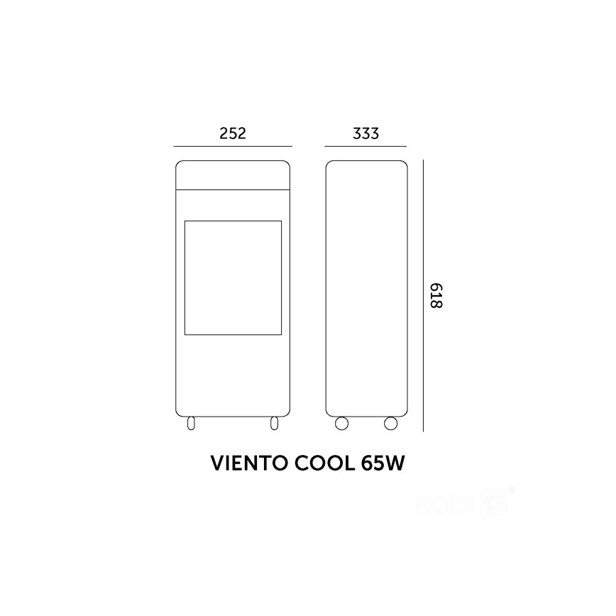 Siirrettävä ilmanjäähdytin VIENTO COOL 65W/230V valkoinen + kaukosäädin
