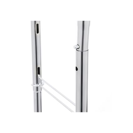 Siirrettävä jalallinen naulakko LINEA, hopeanvärinen