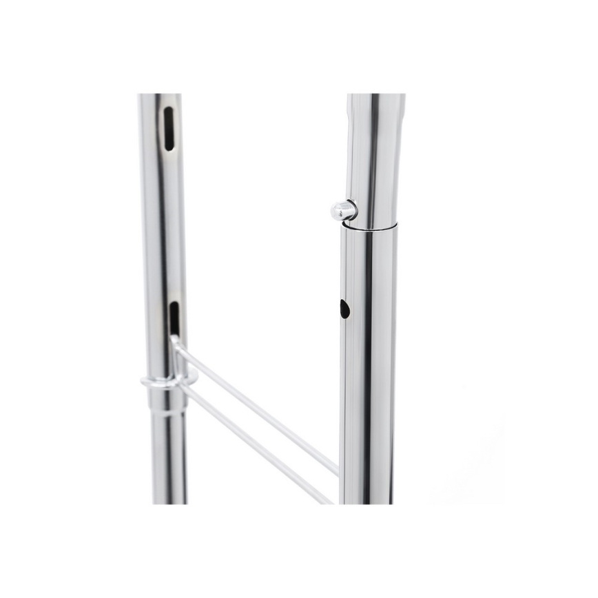 Siirrettävä jalallinen naulakko LINEA, hopeanvärinen