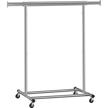 Siirrettävä lattiavaateripustin LINEA, hopea