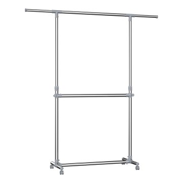 Siirrettävä pystynaulakko LINEA, hopea