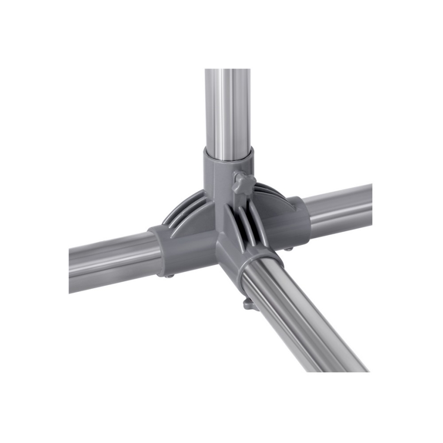 Siirrettävä pystynaulakko LINEA, hopea