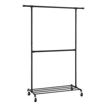 Siirrettävä vaateteline LINEA, musta
