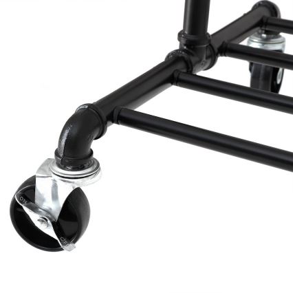 Siirrettävä vaateteline LINEA, musta