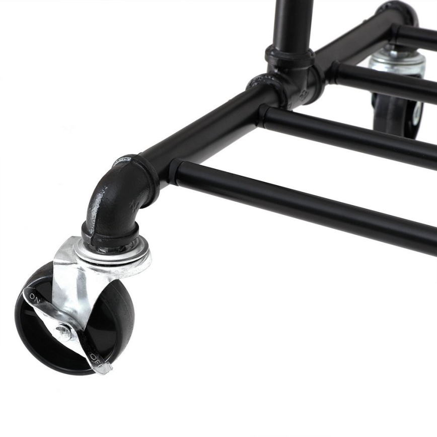 Siirrettävä vaateteline LINEA, musta