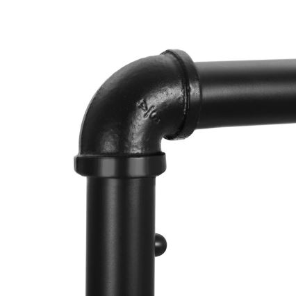 Siirrettävä vaateteline LINEA, ruskea/musta