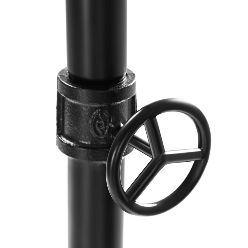 Siirrettävä vaateteline LINEA, ruskea/musta