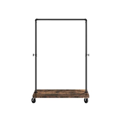 Siirrettävä vaateteline LINEA, ruskea/musta