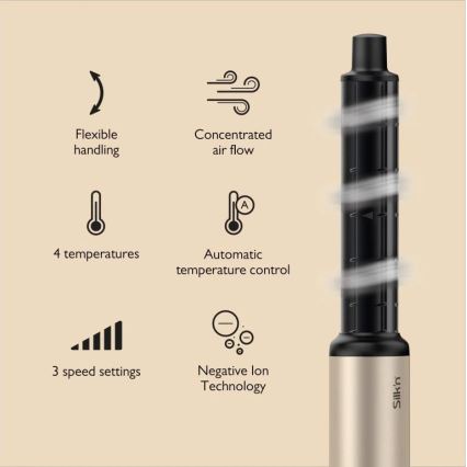 Silk’n - Hiustenkuivain SILKYAIR FLEX 230V musta/kulta