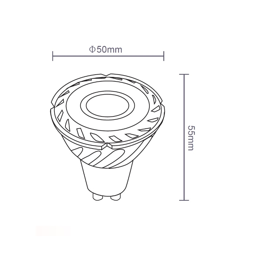 Sinclair - LED-polttimo GU10/5W/230V 4000K