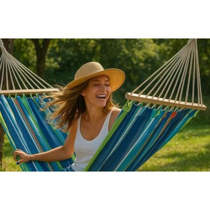 Sininen riippumatto 200x80 cm