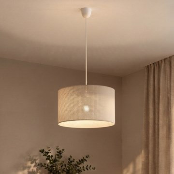 SIRJA PLISADO riippuvalaisin vaijerilla 1xE27/15W/230V, halkaisija 35 cm, kerma