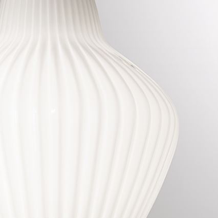 SIRU - Kattokruunu johdossa LONDON 1xE27/60W/230V valkoinen/kiiltävä kromi Venetsialaista lasia