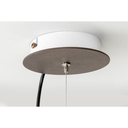 SIRU - Kattokruunu johdossa TERRA 1xE27/60W/230V musta/läpinäkyvä Venetsialaista lasia