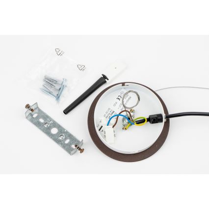 SIRU - Kattokruunu johdossa TERRA 1xE27/60W/230V musta/läpinäkyvä Venetsialaista lasia