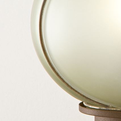 SIRU - Pöytävalaisin FLORET 1xE14/40W/230V ruskea/harmaa Venetsialaista lasia