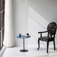 Sivupöytä CHILL 50x50 cm musta/sininen