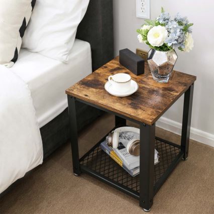 Sivupöytä ELDUR ruskea/musta