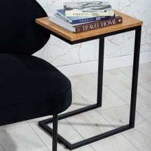 Sivupöytä HELPER 57x40 cm musta/ruskea