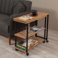 Sivupöytä MELIN 63x70 cm ruskea/musta