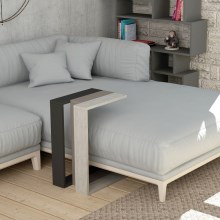 Sivupöytä MUJU 57x30 cm musta/beige/harmaa
