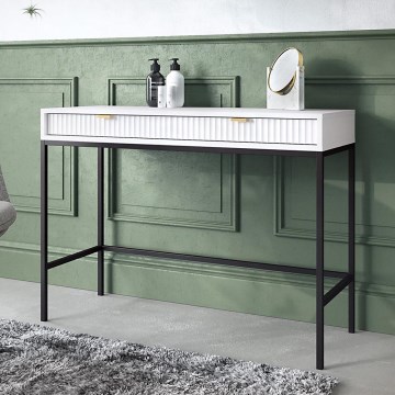 Sivupöytä NOVA 77x104 cm valkoinen/musta