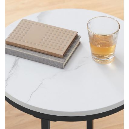 Sivupöytä SID musta/valkoinen