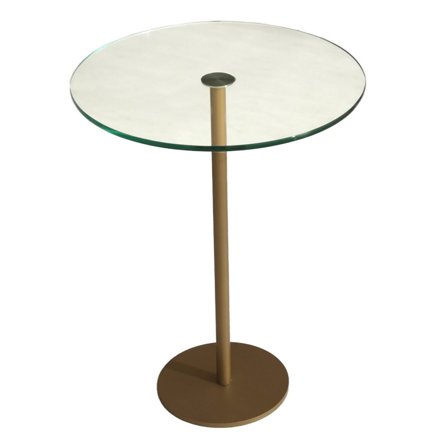 Sivupöytä SOCIAL 50x40 cm kulta/läpinäkyvä