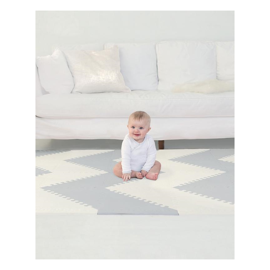 Skip Hop - Foam palapeli 72kpl harmaa/beige