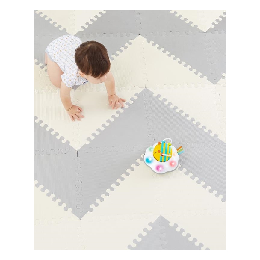 Skip Hop - Foam palapeli 72kpl harmaa/beige