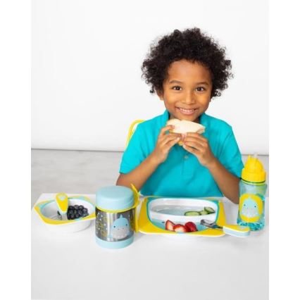 Skip Hop - Lämpöruokasäiliö lusikalla/haarukalla ZOO 325 ml hai
