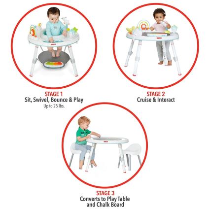 Skip Hop - Lasten leikkikeskus 3-in-1 LINING CLOUD (3 x AAA-paristoa)