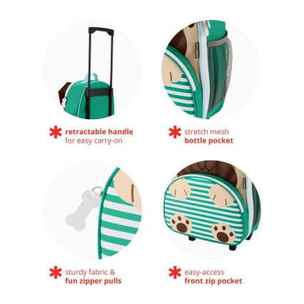 Skip Hop - Lasten matkalaukku ZOO mopsi