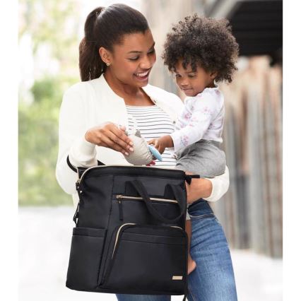 Skip Hop - Musta MAINFRAME hoitolaukku vaunuihin