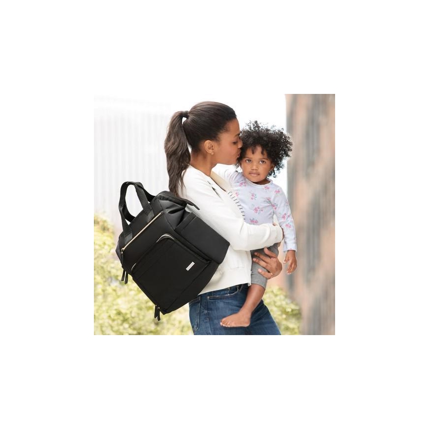 Skip Hop - Musta MAINFRAME hoitolaukku vaunuihin