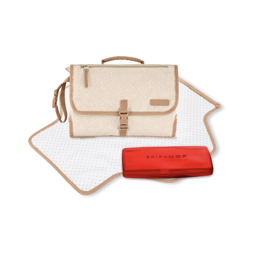 Skip Hop - Matkavaippa-alusta ja laukku 2-in-1 PRONTO beige