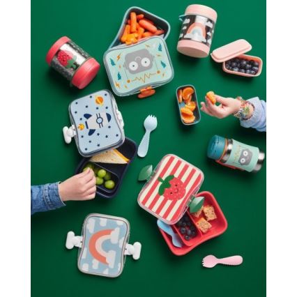 Skip Hop - SPARK STYLE ruokatermos 325 ml, sisältää lusikan ja haarukan, sateenkaarikuosi