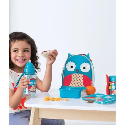 Skip Hop - Thermo-ruokasäiliö lusikalla/haarukalla ZOO 325 ml pöllö