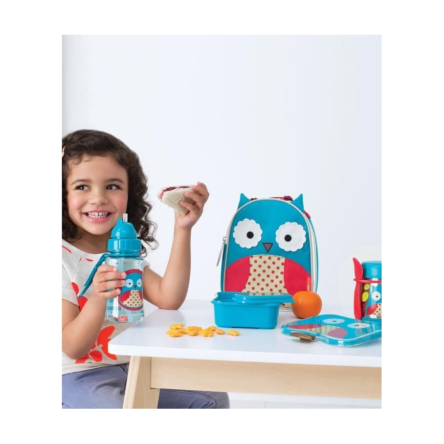 Skip Hop - Thermo-ruokasäiliö lusikalla/haarukalla ZOO 325 ml pöllö