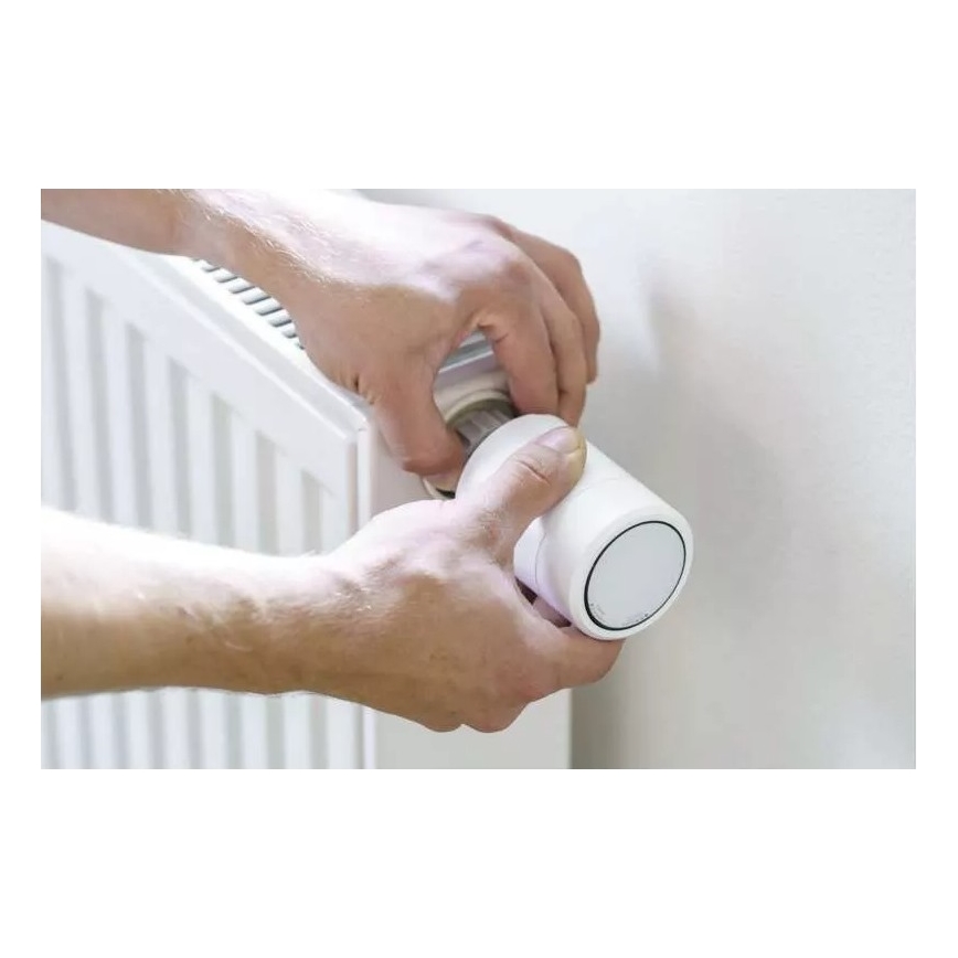 Smart termostaatinpää LCD-näytöllä GoSmart M30x1,5 2xAA/1,5V Tuya