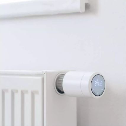 Smart termostaatinpää LCD-näytöllä GoSmart M30x1,5 2xAA/1,5V Tuya